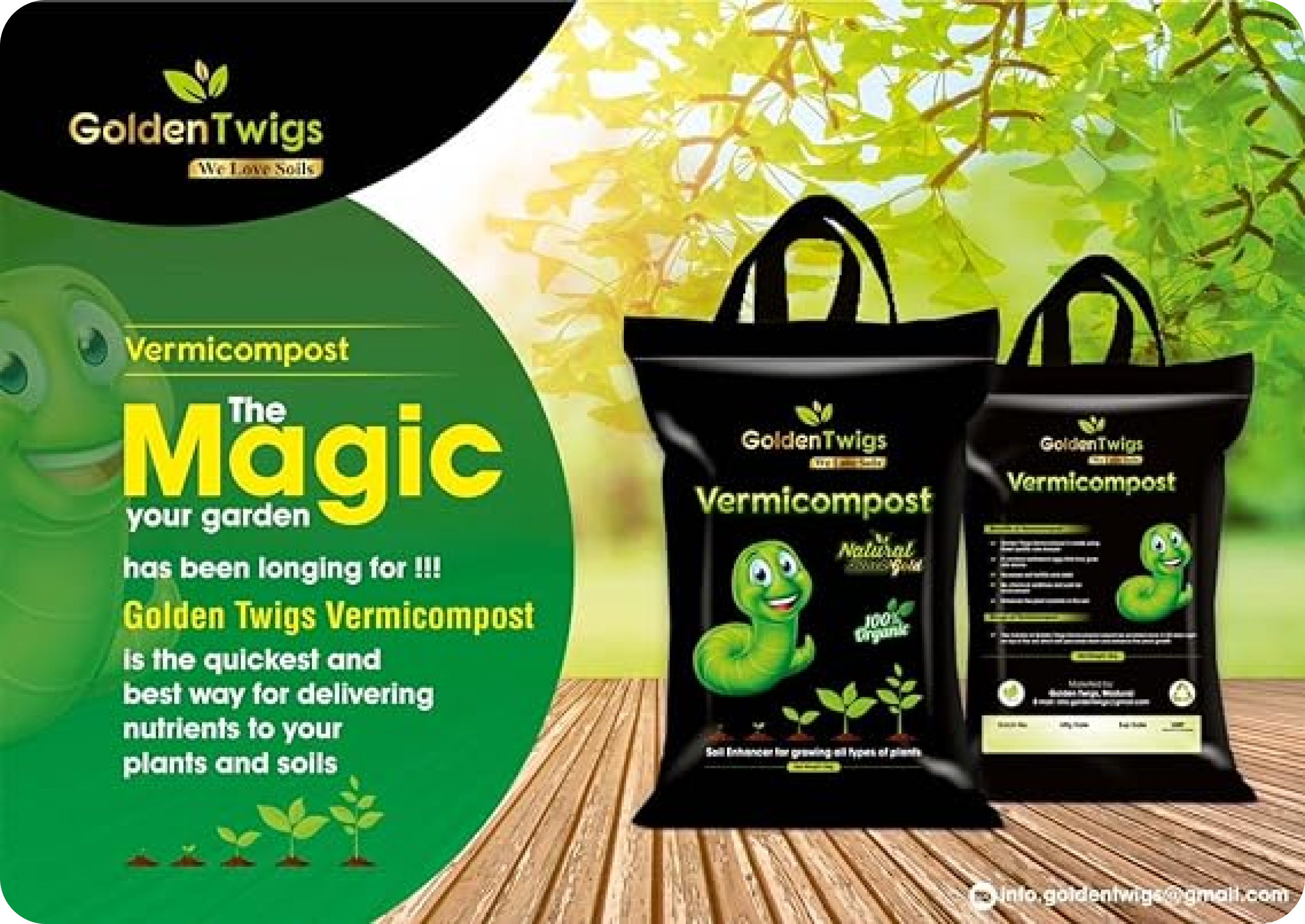 Buy Organic Vermicompost Manure for Plant Online in Bhopal